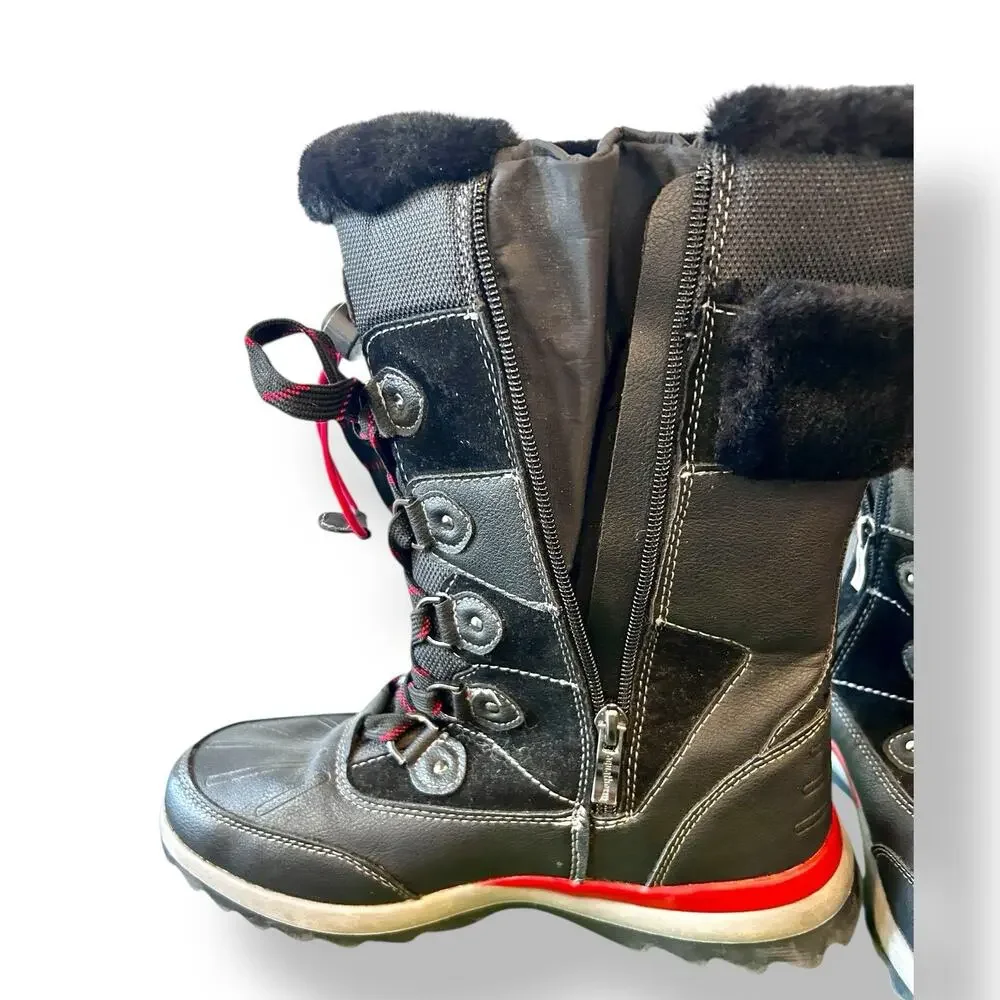 Aquatherm by Santana Canada Sz 8 Kirima Faux Fur Lined‎ Waterproof Tall Boot